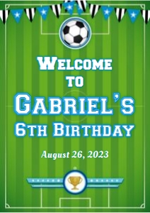soccer blue - welcome A2: soccer blue - welcome