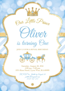 prince sky gold bokeh - bd invitation 1 5x7: prince sky gold bokeh - BD invitation 1