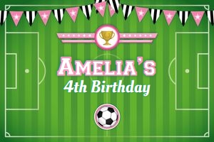 soccer pink - backdrop - 48x32in /120x80cm: soccer pink - backdrop