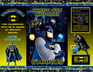Batman Chip Bag design preview