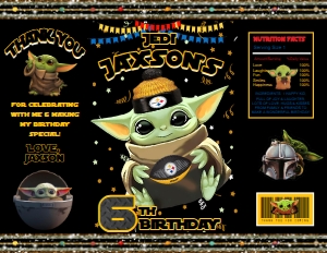 Steelers Baby Yoda Chip Bag design preview