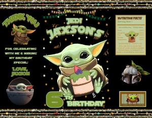 Baby Yoda Chip Bag design preview