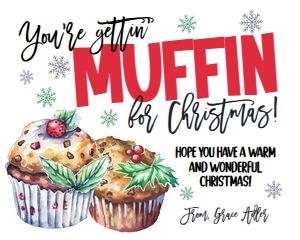 Muffin for Christmas Tag: Muffin for Christmas