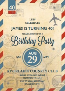 Vintage Travel Invitation: Vintage Travel Invitation