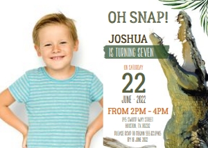Crocodile Party Invitation_Picture: Crocodile Party Invitation_Picture