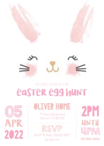 Easter Bunny Party Invitation: Easter Bunny Party Invitation