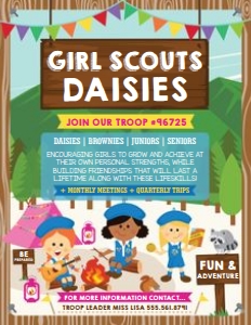 Girl Scouts Daisies Recruitment Flyer: Girl Scouts Daisies Recruitment Flyer