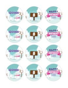 Ice Skating Cupcake Toppers: Ice Skating Cupcake Toppers