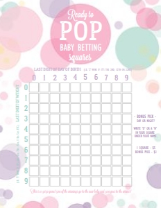 Ready To Pop Girl Game - Place Your Bet: Ready To Pop Girl Game - Place Your Bet