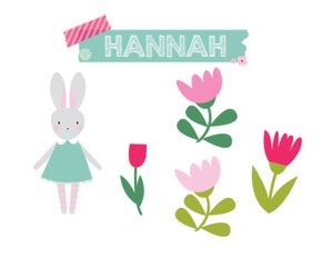 Bunny Birthday Party Cake Topper: Bunny Birthday Party Cake Topper