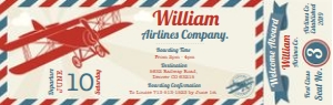 Plane Ticket Invitation: Plane Ticket Invitation