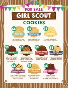 ABC Cookie Booth For Sale Poster: ABC Cookie Booth For Sale Poster