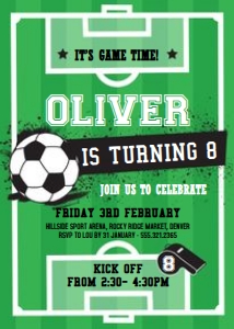 Soccer Party Invitation: Soccer Party Invitation