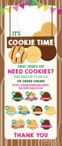 LBB Cookie Seller Door Hanger Menu: LBB Cookie Seller Door Hanger Menu