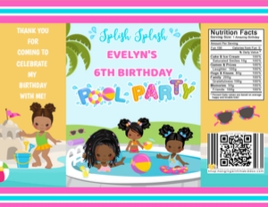 Pool Party Chip Bag 1 design preview