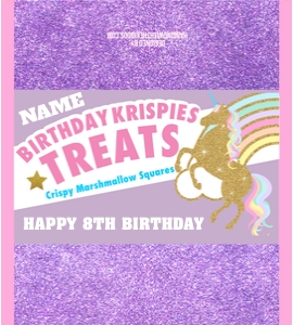 Unicorn Magical Birthday  Rice Krispies Treats: KRISPIES TREATS Unicorn Magical Birthday