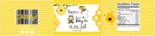 BEE BABY SHOWER WATER BOTTLE LABELS 2 design preview