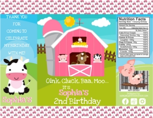 Barnyard Farm Chip Bag Design-04: Barnyard Farm Chip Bag Design-04