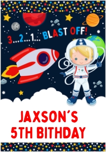 Space birthday Juice Pouch Labels 02 design preview