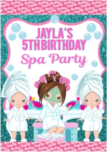 Spa Party Juice Pouch Labels Design 2 design preview