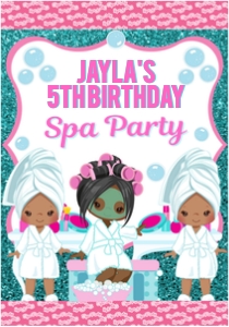 Spa Party Juice Pouch Labels Design 1 design preview
