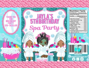 Spa Party Chip Bag Design: Spa Party Chip Bag Design 1