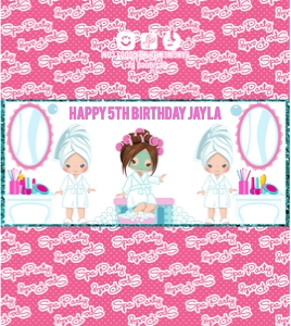 Spa Party Candy Bar Wrapper Design 2 design preview