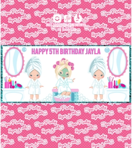 Spa Party Candy Bar Wrapper Design 3 design preview