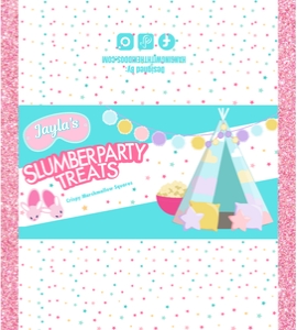 Slumber Party Treats Design: Slumber Party Package 2