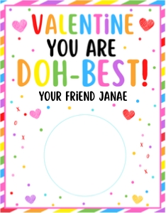 PLAY DOUGH VALENTINE CARD: PLAY DOUGH VALENTINE CARD