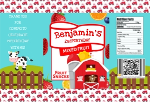 Barnyard Fruit Snacks design preview