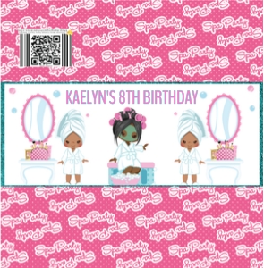 Spa Party Candy Bar Wrapper 01-2024: Spa Party Candy Bar Wrapper 01-2024