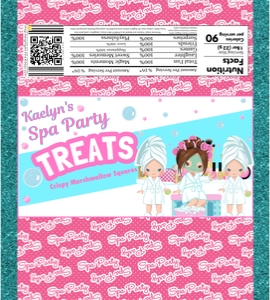 Spa Party Rice Krispy Wrapper 02: Spa Party  Large Bundle 02