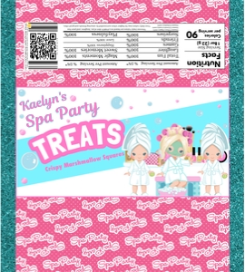 Spa Party Rice Krispy Wrapper 03: Spa Party Rice Krispy Wrapper 03