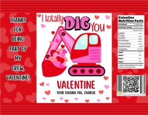 Construction- Valentine Treat Bag 2: Construction- Valentine Treat Bag 2