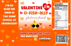 Valentine BAKED FISH CRACKERS TEMPLATE: Valentine BAKED FISH CRACKERS TEMPLATE