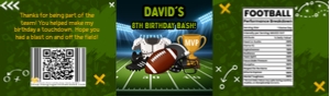 Football Mini Sports Drink Label: Football mini Sports drink label