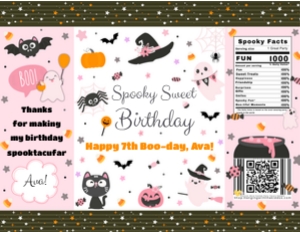 Spooky Party Chip Bag design preview