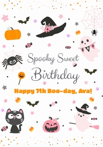 Spooky Party Juice Pouch Labels design preview