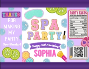 SPA PARTY TREAT BAG design preview