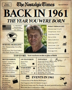 Newspaper Poster 8x10  - Back in 1961 - The Nostalgic Times: Back in 1961 - The Nostalgic Times