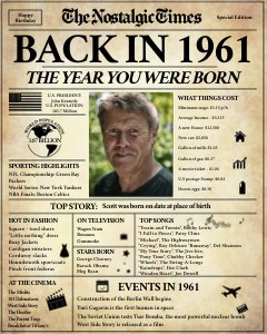 Back in 1961 - The Nostalgic Times design preview