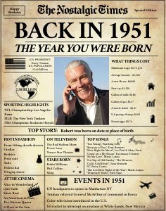 Back in 1951 - The Nostalgic Times design preview