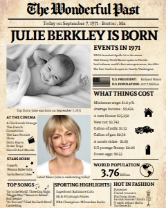 Newspaper Poster 8x10 - Back in 1971 - The Wonderful Past: Back in 1971 - The Wonderful Past