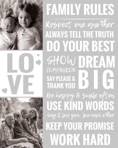 Classic House Rules Sign design preview