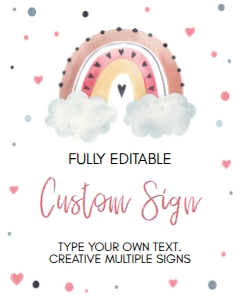 rainbow custom sign R003: 1039091925