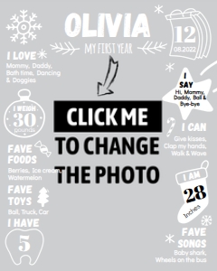 winter white photo milestone poster MI03: 1093161895