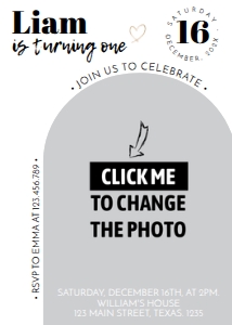 mordern photo invitation M004: 1128415146