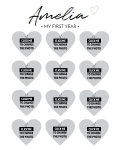 heart photo collage 16x20 M004: 1172214207