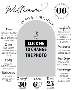 modern milestone poster 16x20 M004: 1181538177